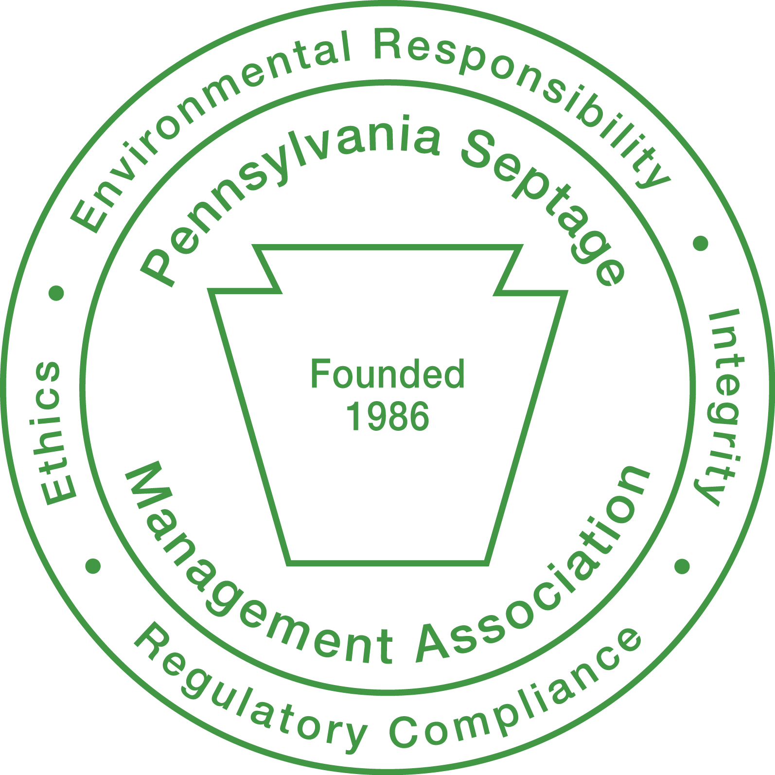 The Pennsylvania Septage Management Association, Ethics, Integrity, Environmental Responsibility, Regulatory Compliance.