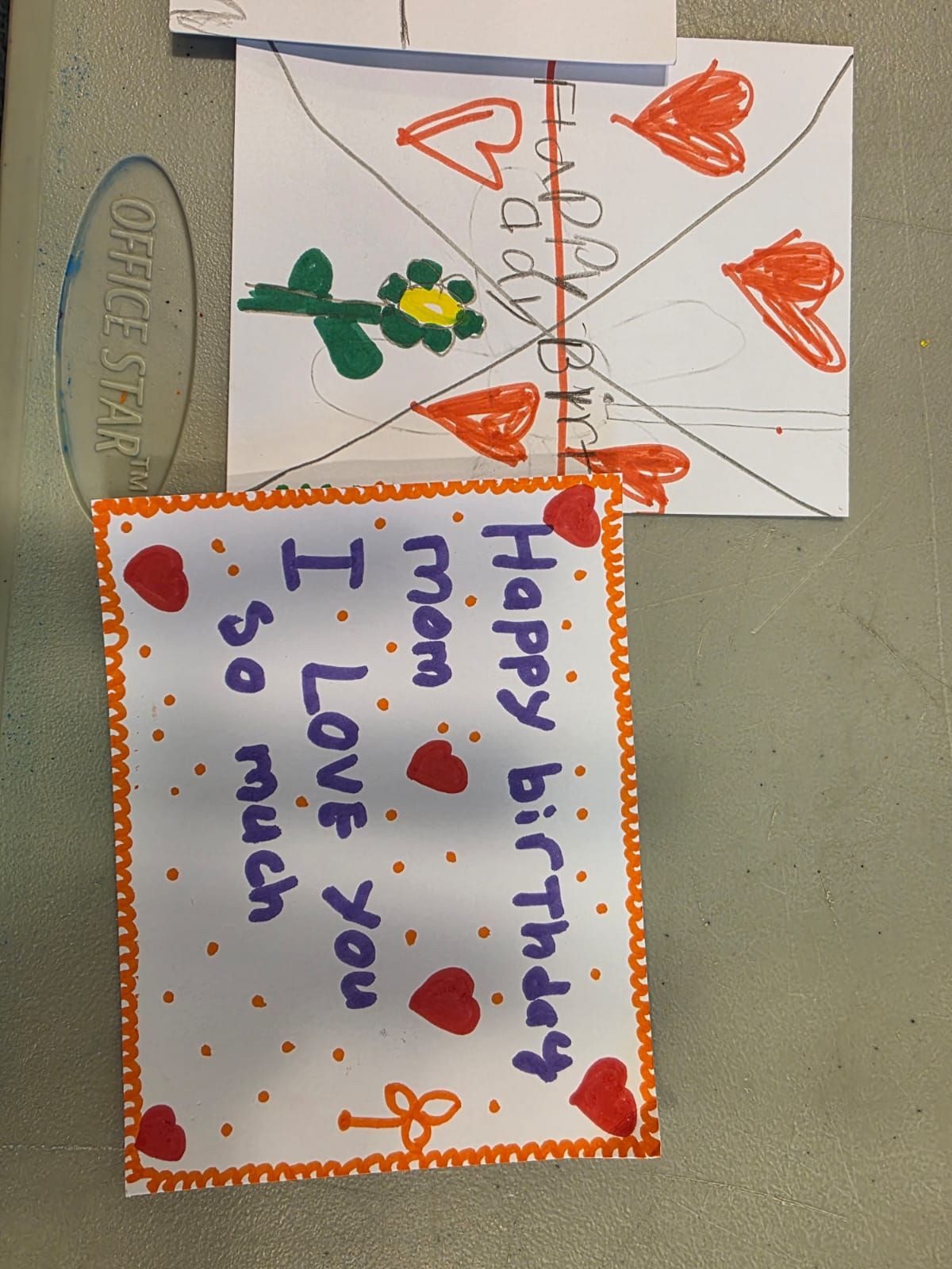 Two handmade birthday cards for