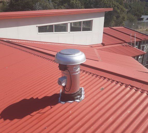 Ventilation on roof.