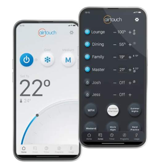 AirTouch 5 Mobile Phone App