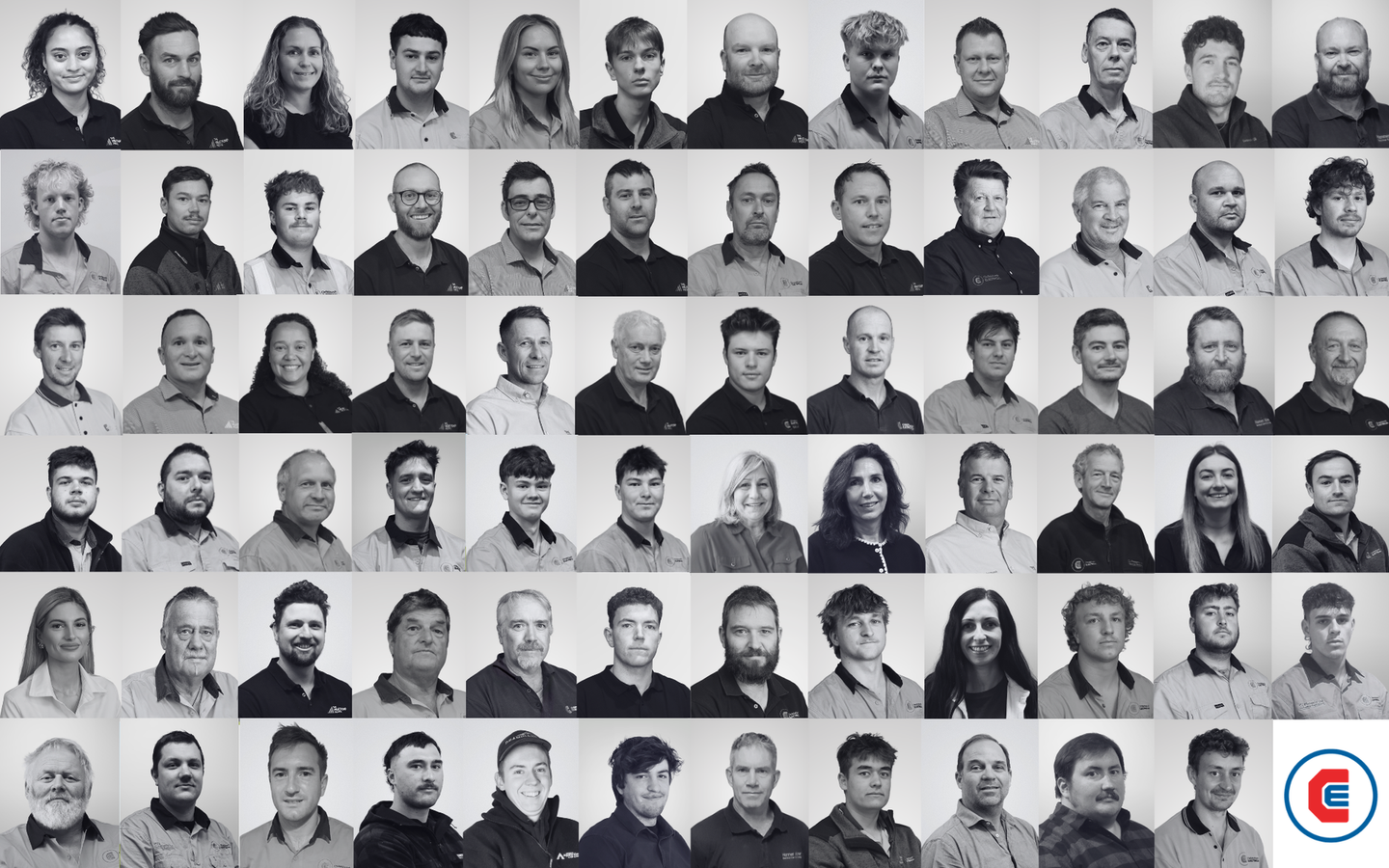 Collage photo of Christchurch Electrical staff