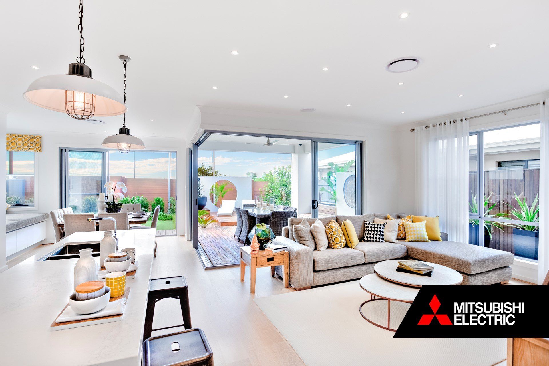 Mitsubishi Electric Ducted System in Lounge/Kitchen Area