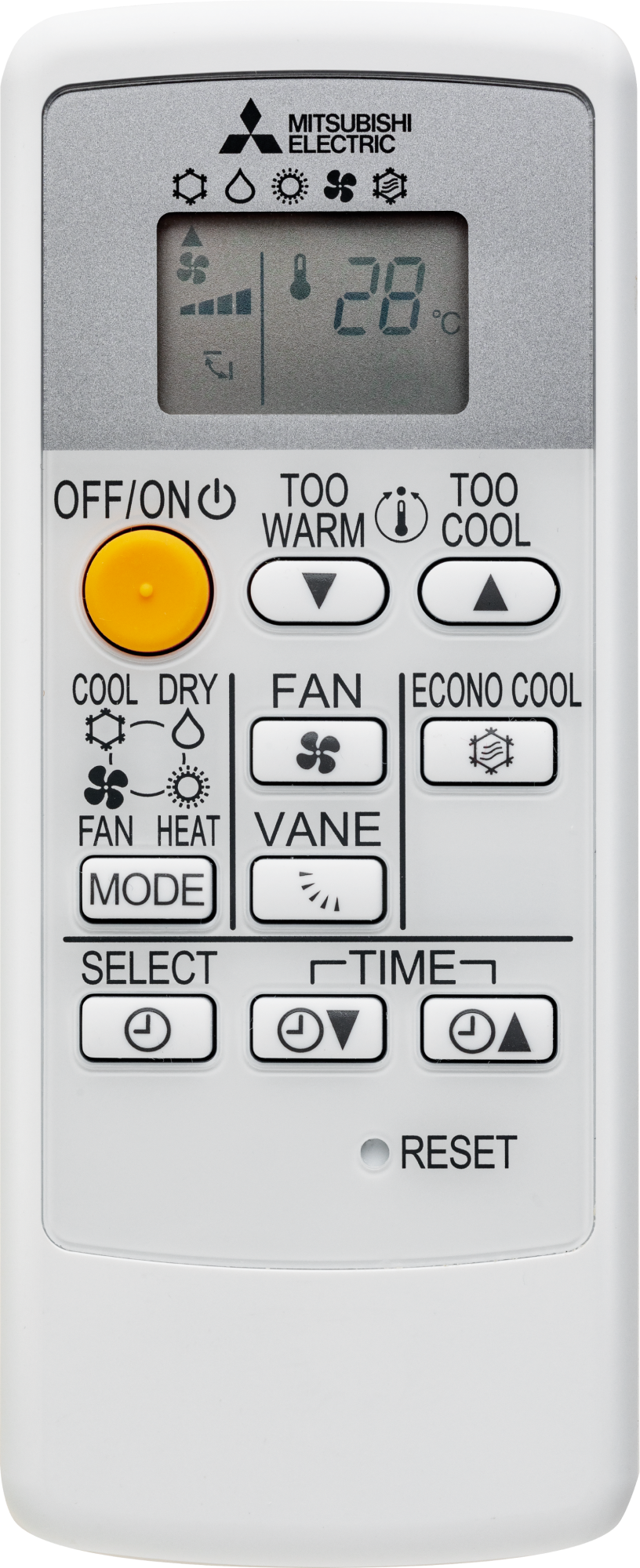Mitsubishi Electric Heat Pump Remote Control