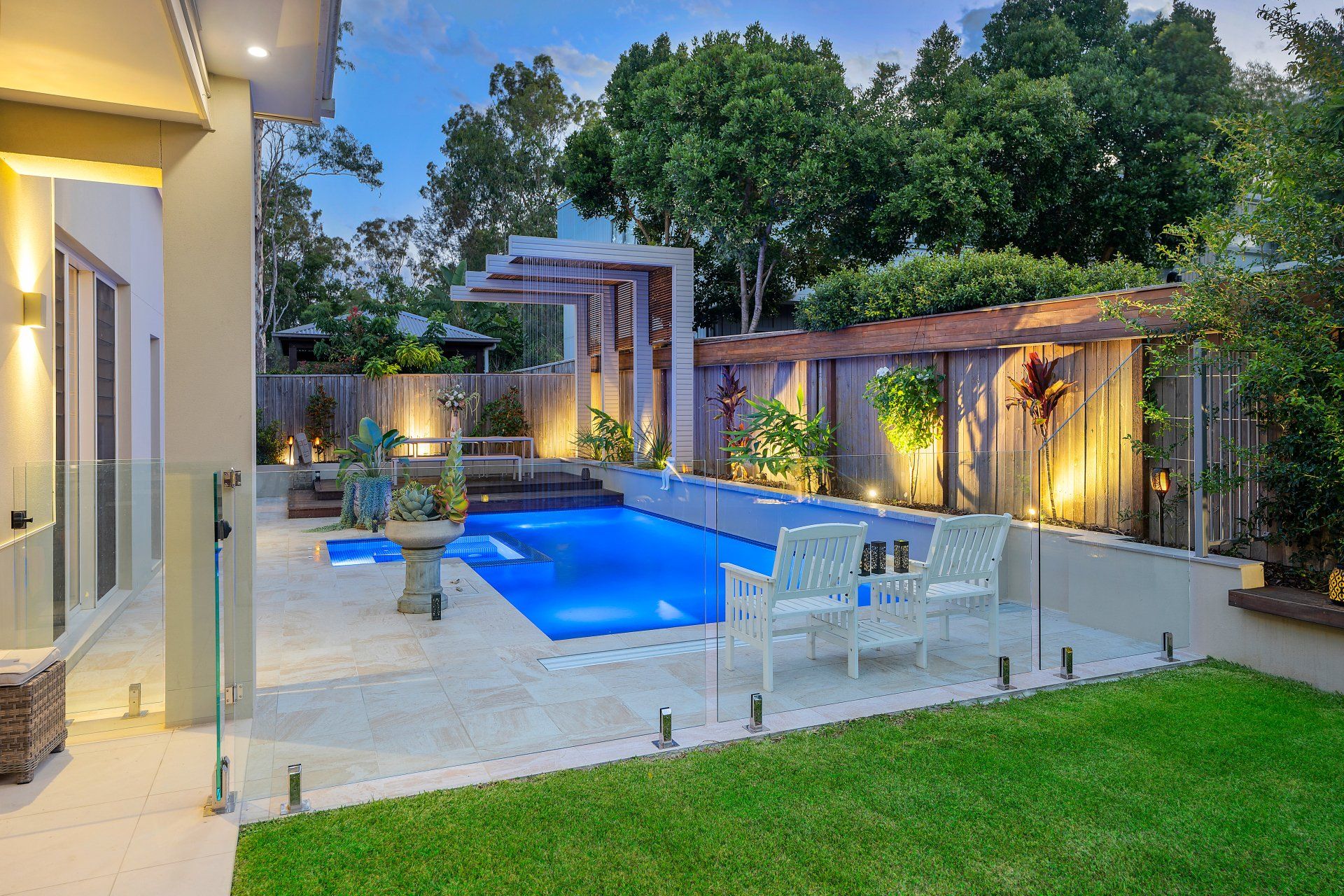 Water Features Pool — Brisbane, QLD — Norfolk Pools Water Features Pool — Brisbane, QLD — Norfolk Pools