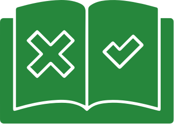 wrong and right icon 