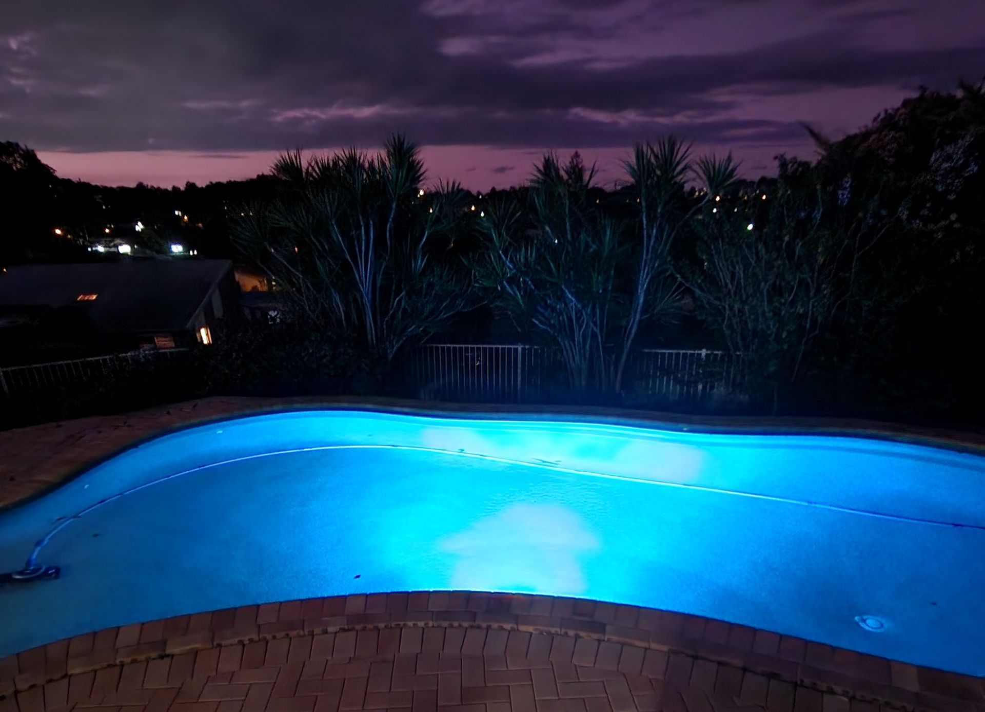 A Swimming Pool With A Staircase Leading Into It — Kingscliff Pool Shop In Kingscliff, NSW