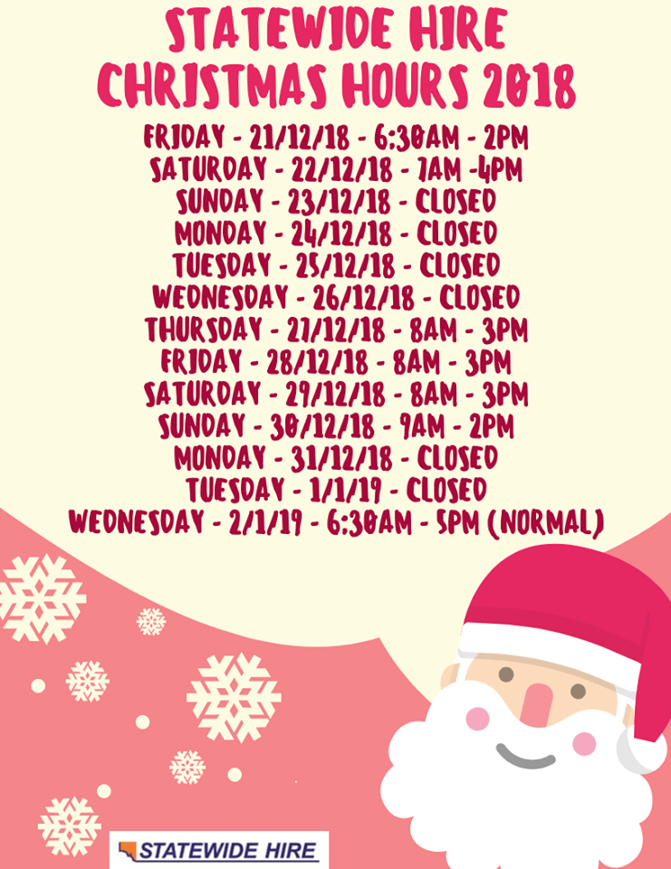 Christmas Hours