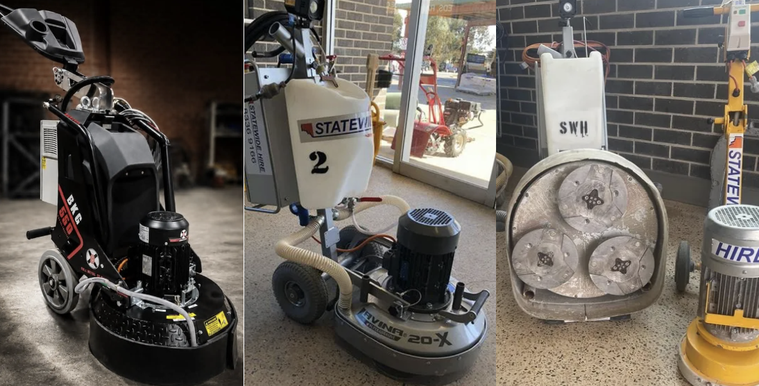 Concrete grinder hire Adelaide for concrete floor preparation and surface grinding
