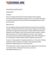 Role Description and Criteria