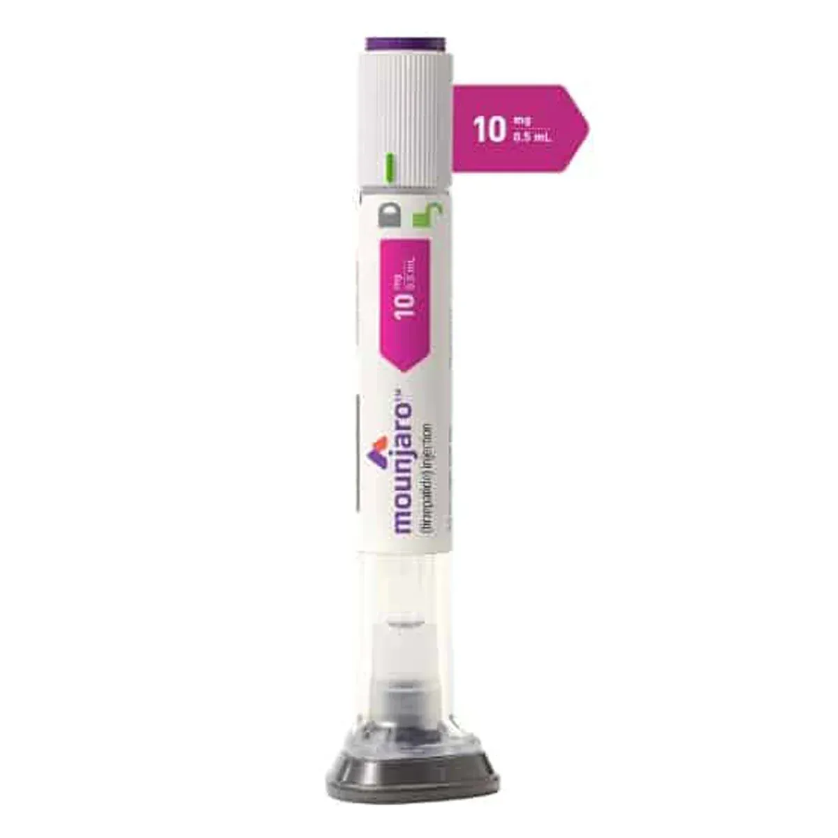 A purple and white mountaro pen with a purple cap
