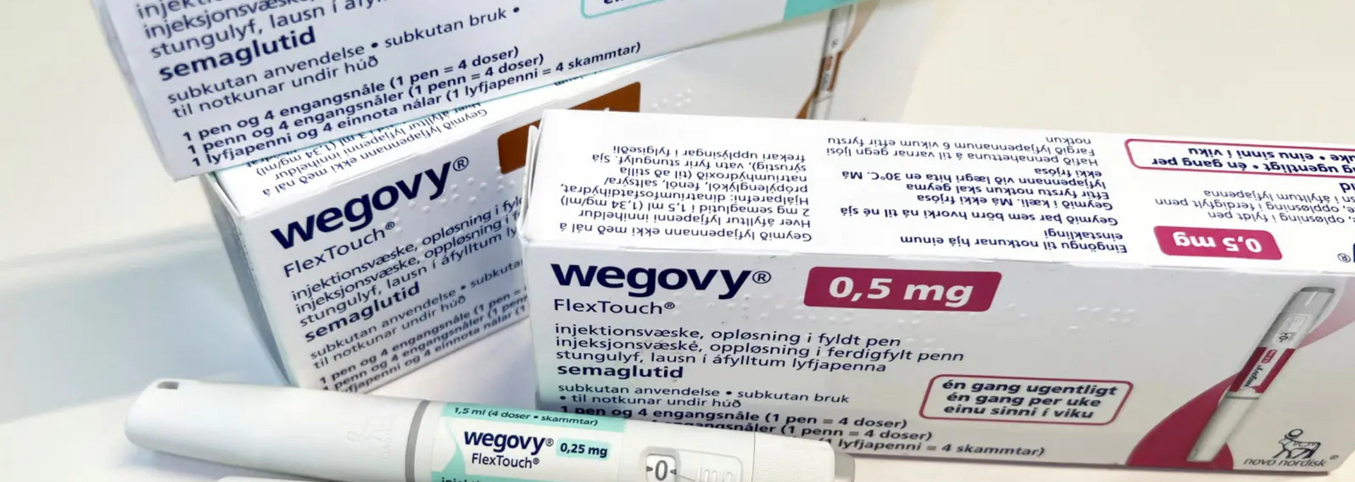 Picture of Wegovy packaging. Picture of Wegovy packaging.