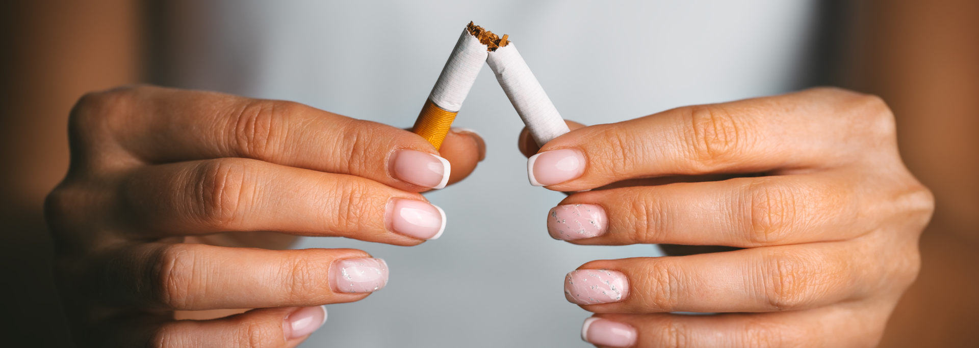 Picture of someone quitting smoking. Picture of someone quitting smoking.