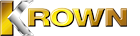 Le mot rown est écrit en lettres d'or sur fond blanc.