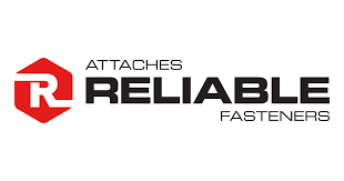 Le logo des attaches fiables est rouge et noir.
