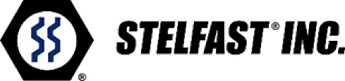 Un logo noir et blanc pour stelfast inc.
