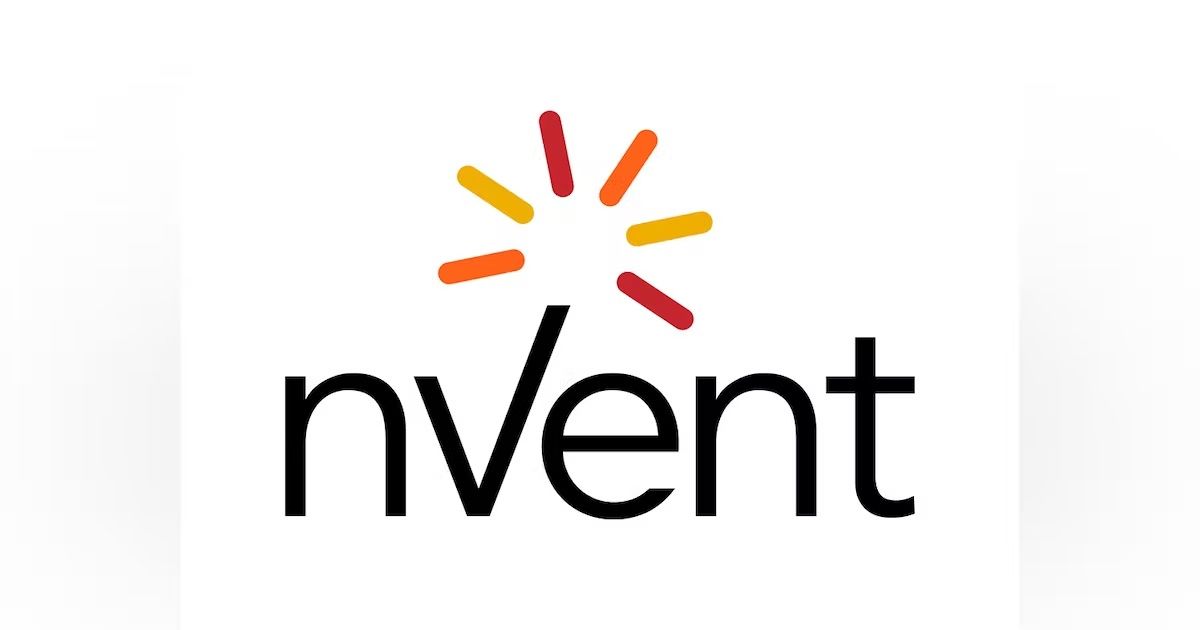 Un logo pour nvent avec un soleil au milieu.