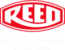Un logo de roseau rouge et blanc sur fond blanc.