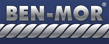 Un logo ben-mor sur fond bleu