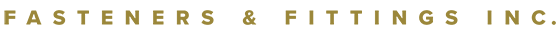 Un logo pour une entreprise appelée Fasteners & Fittings Inc.
