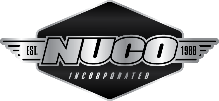 Un logo noir et argent pour nuco incorporated