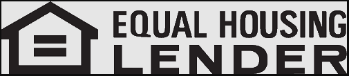 Equal Housing Lenders Equal Housing Lender logo: a house silhouette with an equal sign inside, above the words