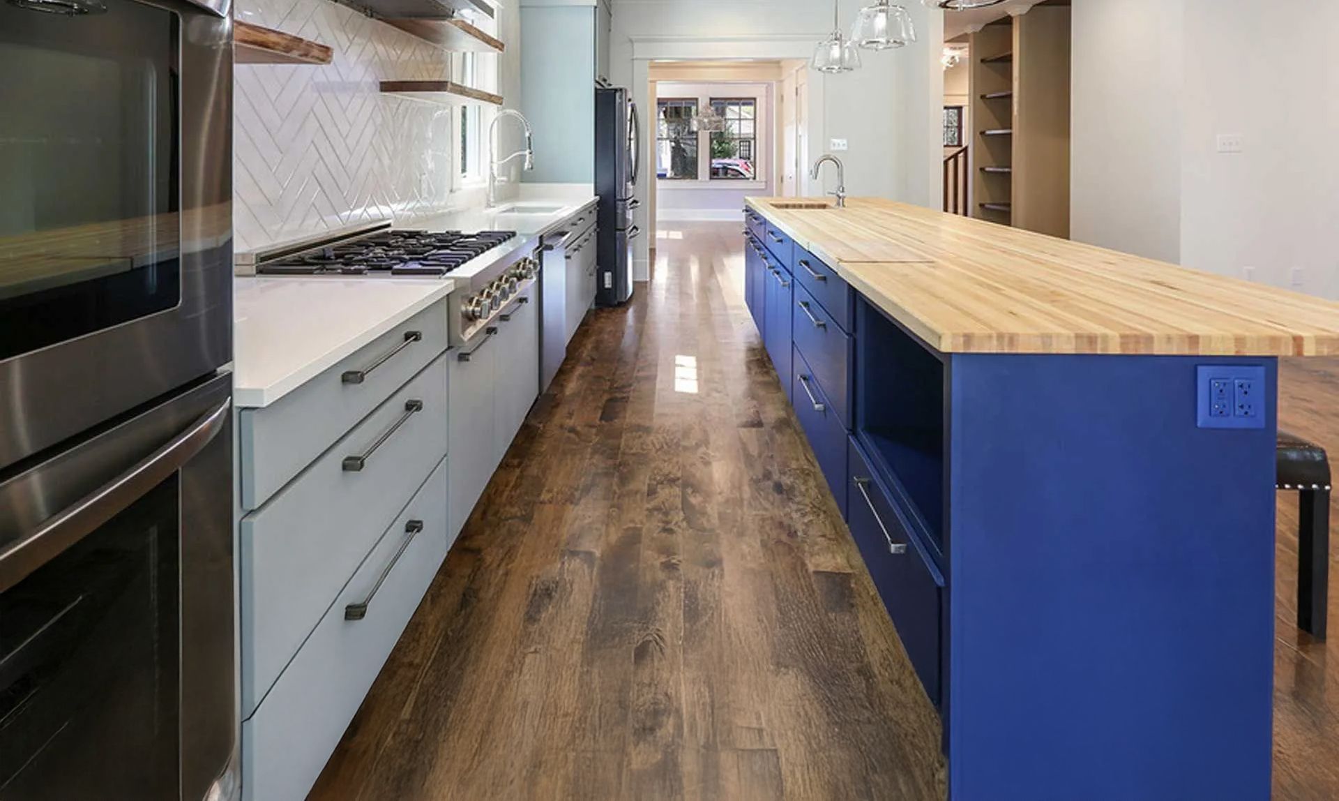 Kitchen reconstruction as part of full residential property remodeling in Greater New Orleans.