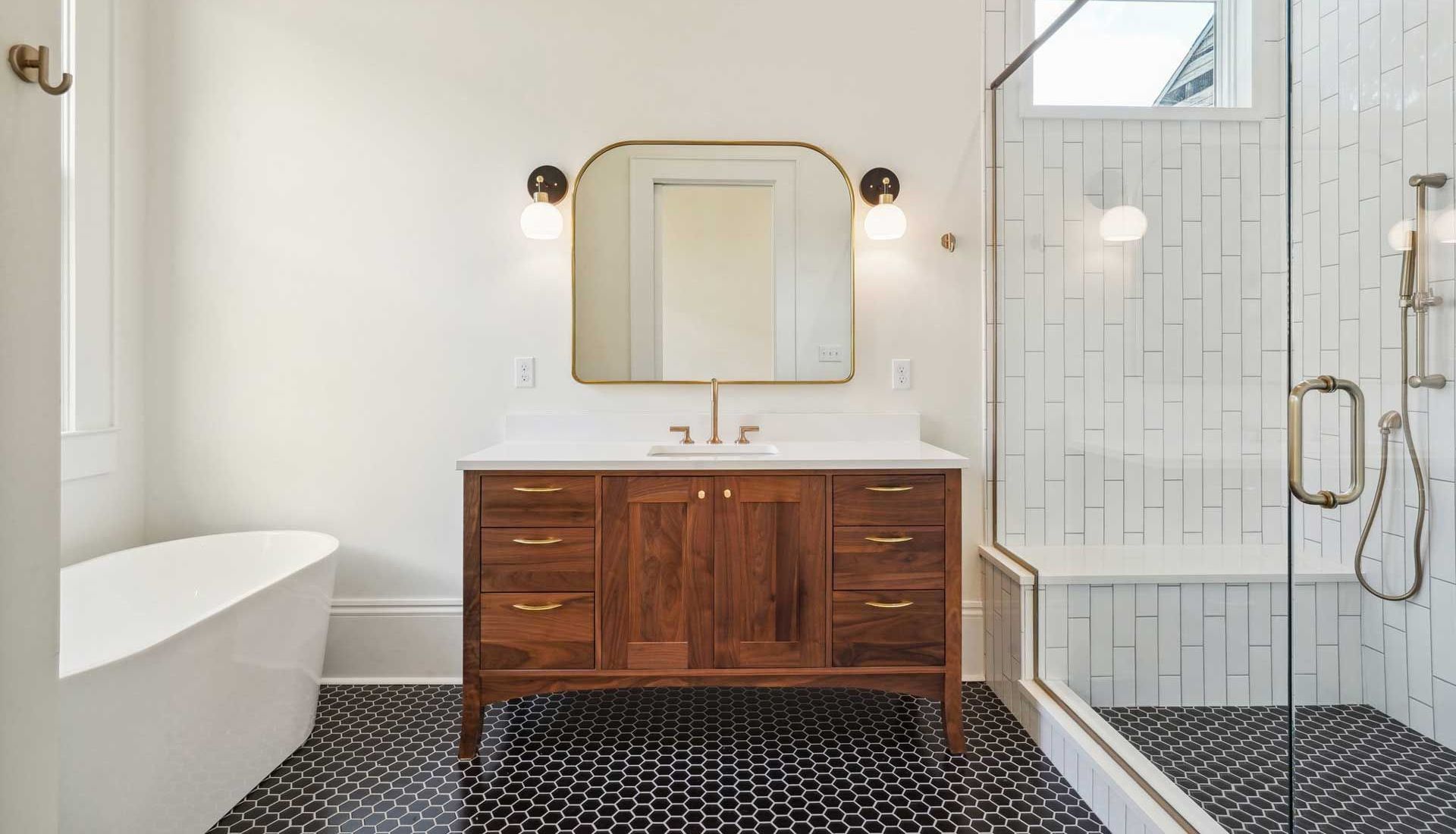 Shotgun house renovation in the Irish Channel, New Orleans, with a restored exterior and reframed floor system