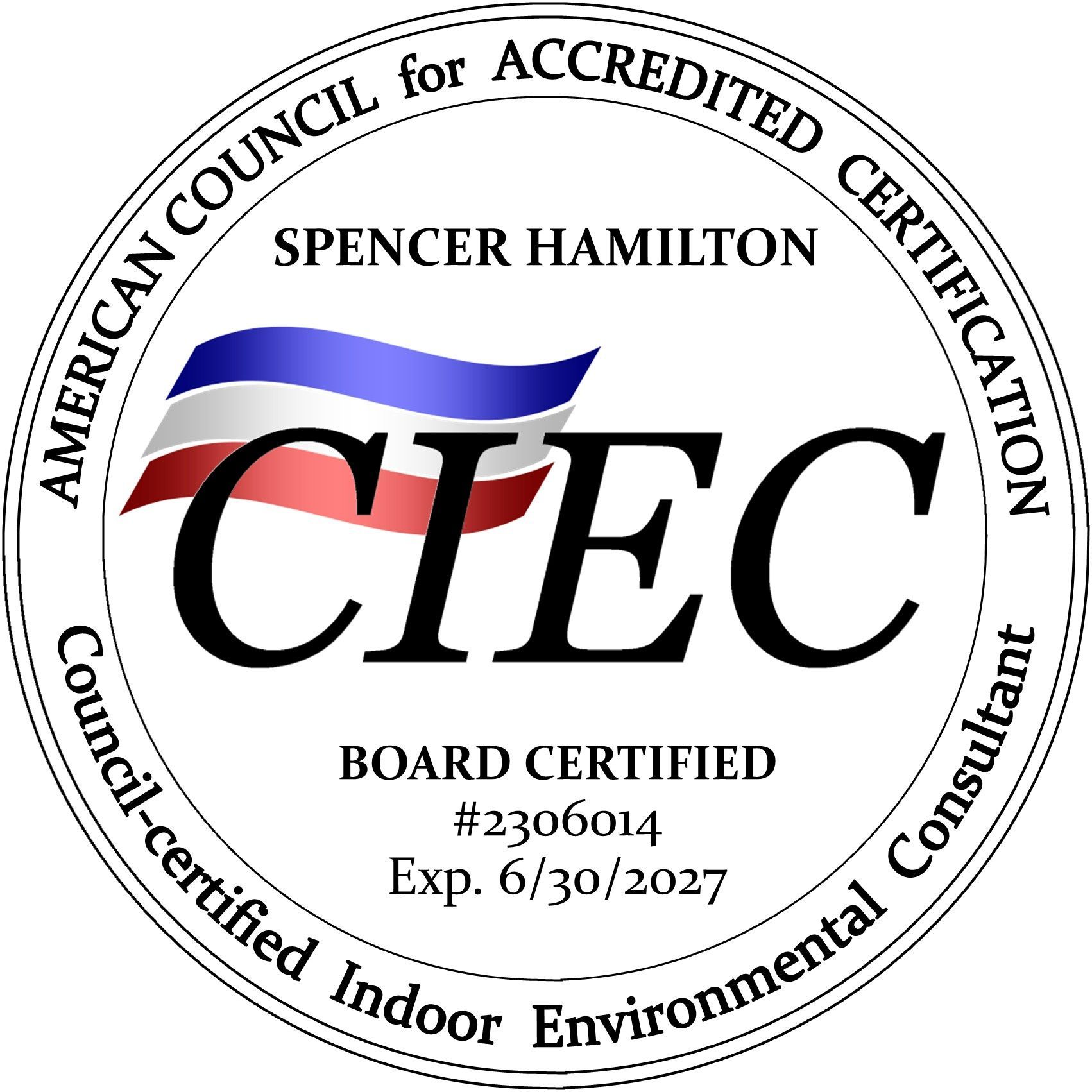 Council-Certified Indoor Environmental Consultant Council-Certified Indoor Environmental Consultant