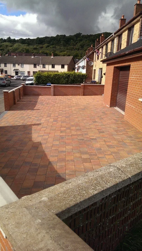 brick driveway