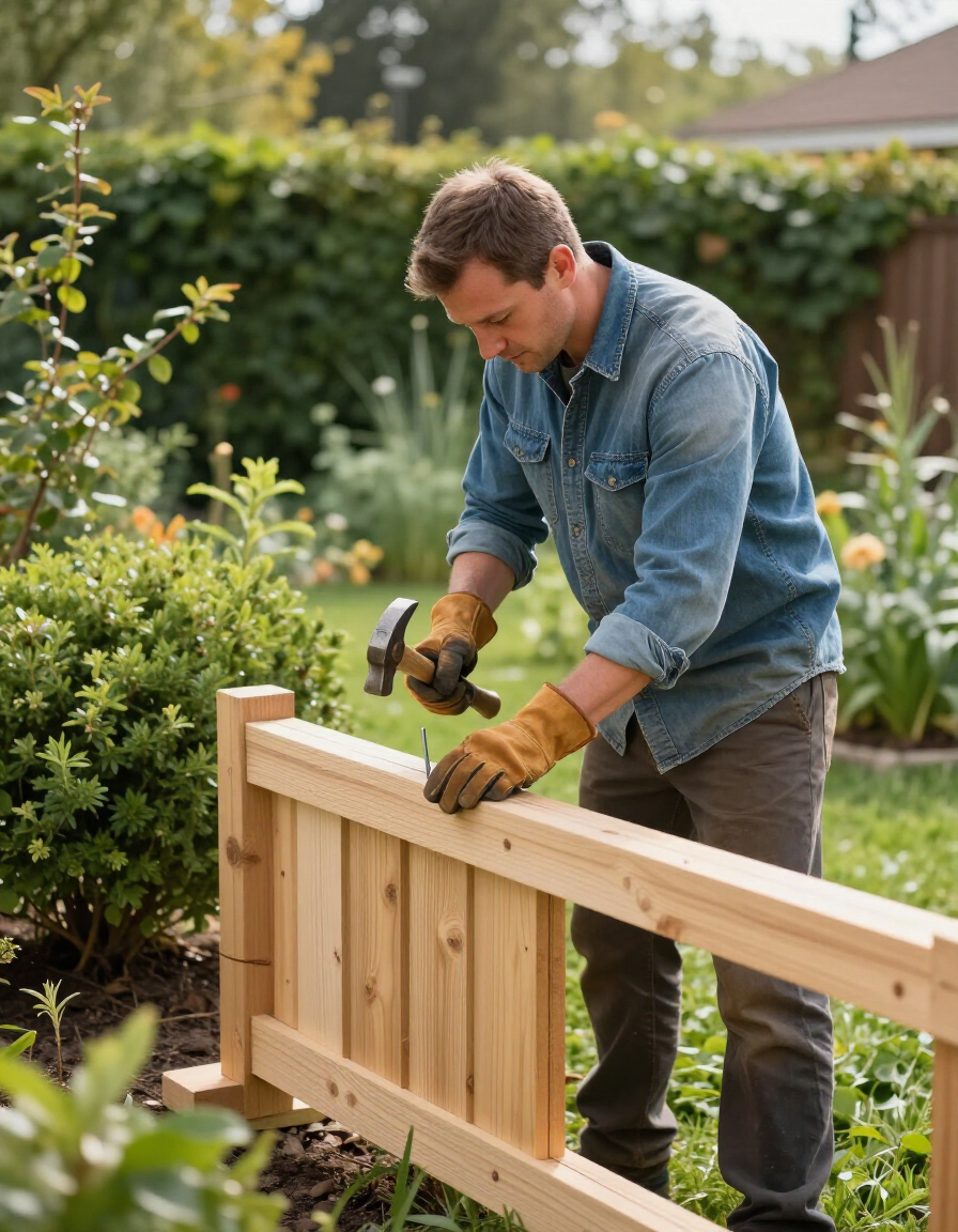Professional performing a DIY or gardening task