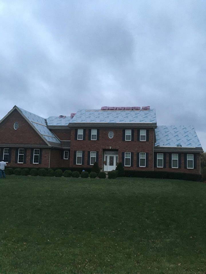 Large House Having A Roof Repair — Morris, IL — Shenberg Construction