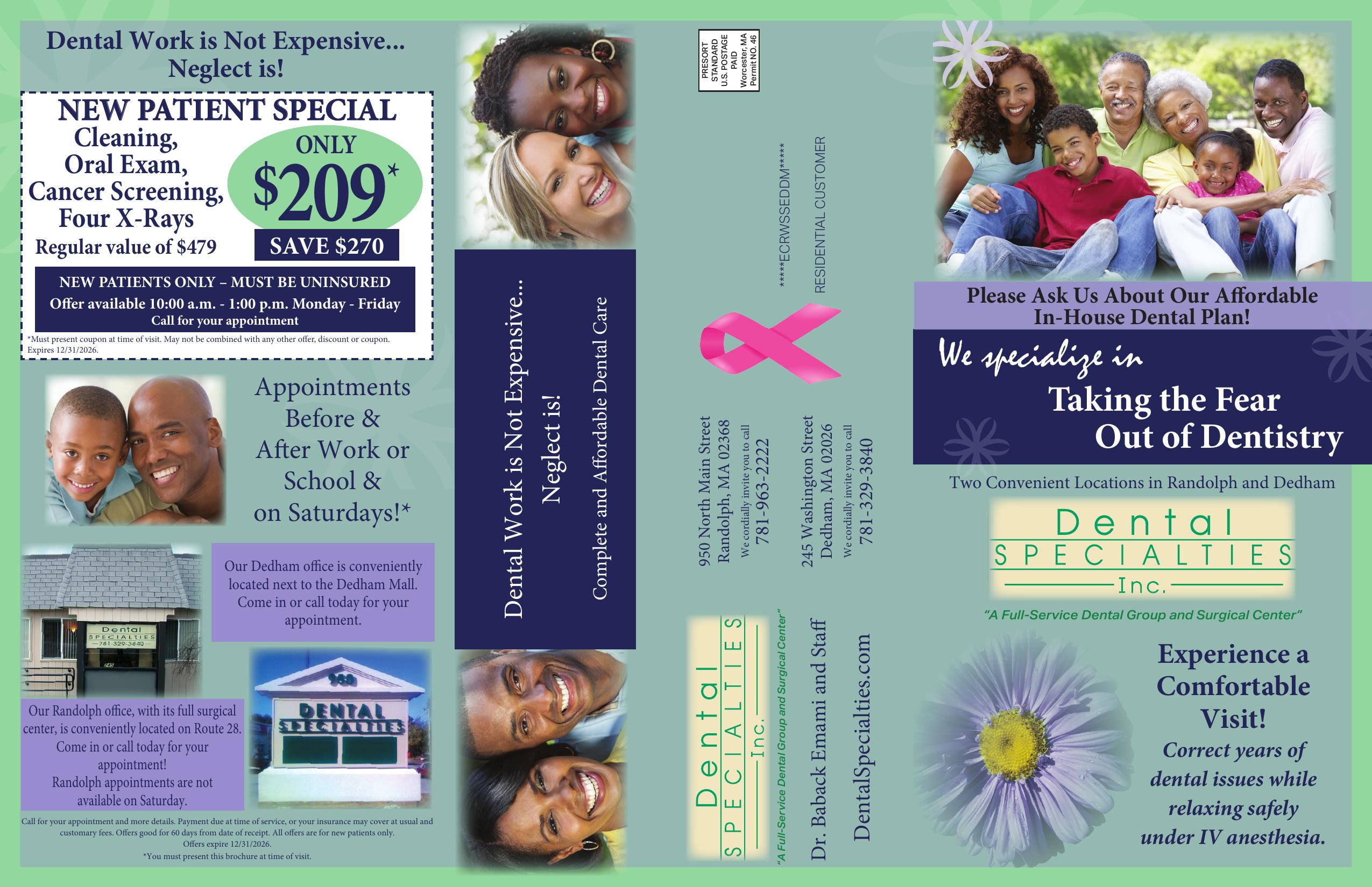 Dental Specialties Brochure