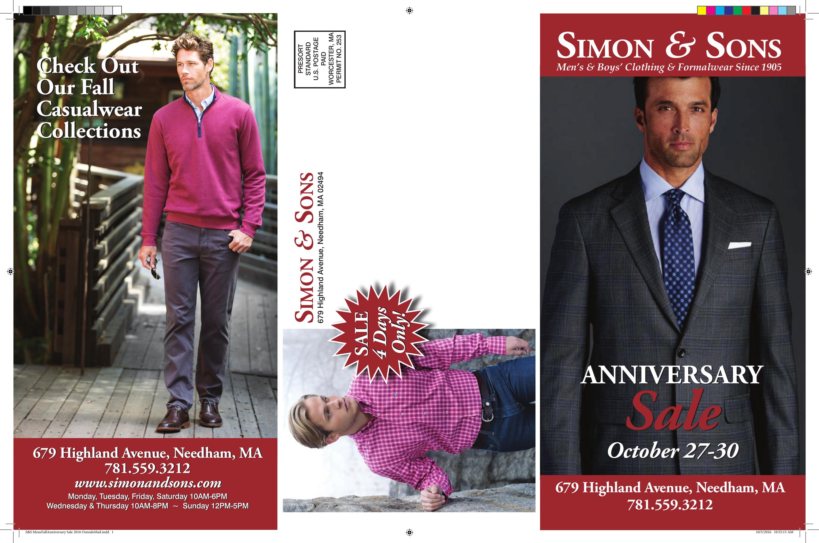 Simon and Sons Brochure