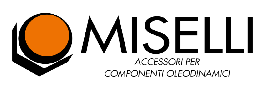 Logo Miselli con icona circolare arancione e testo nero su sfondo bianco.