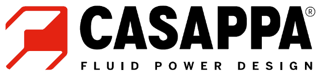 Logo CASAPA in nero e rosso con lo slogan