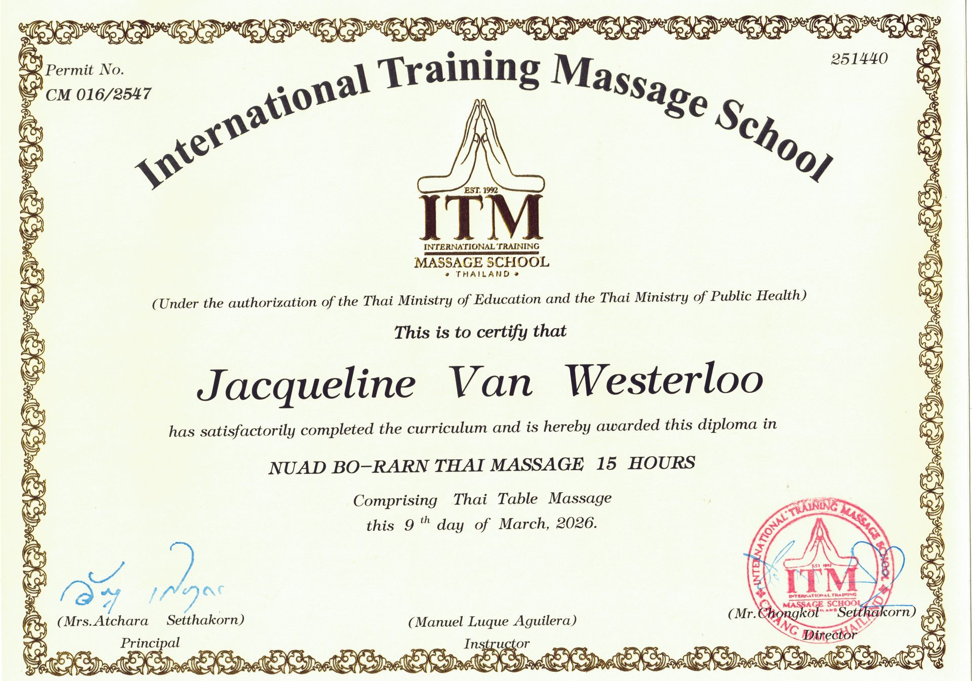 Certificaat van ITM voor NUAD BO-RAN