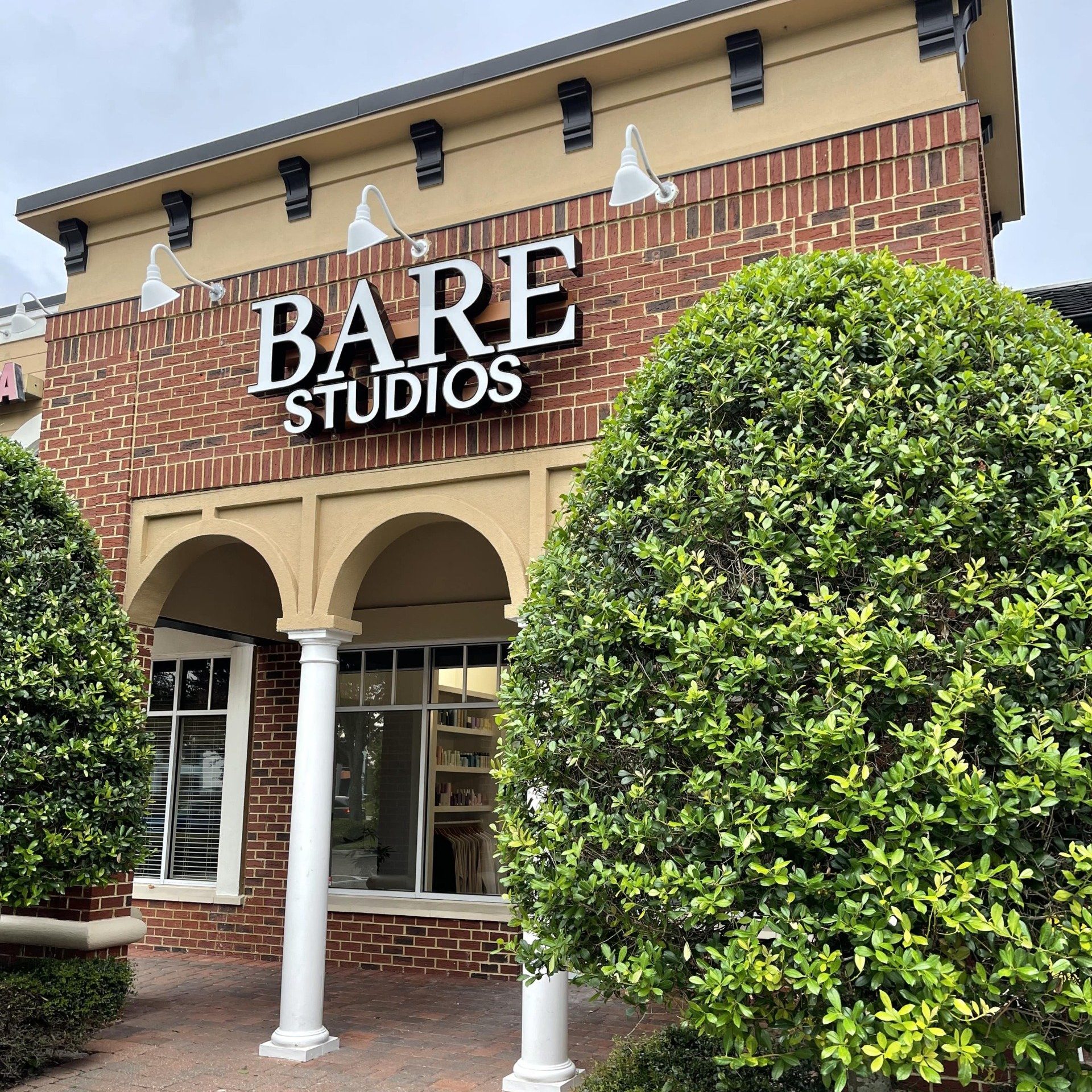 Photos of exterior and interior of the studio
