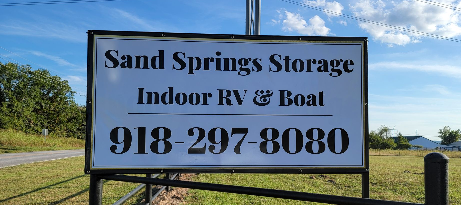 Sand Springs Storage, On-Site Owners, Indoor RV and Boat storage, Contact 918-297-8080