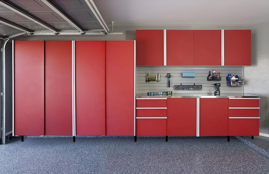 Custom garage storage cabinets