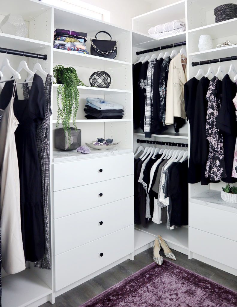 Custom built walk in closet