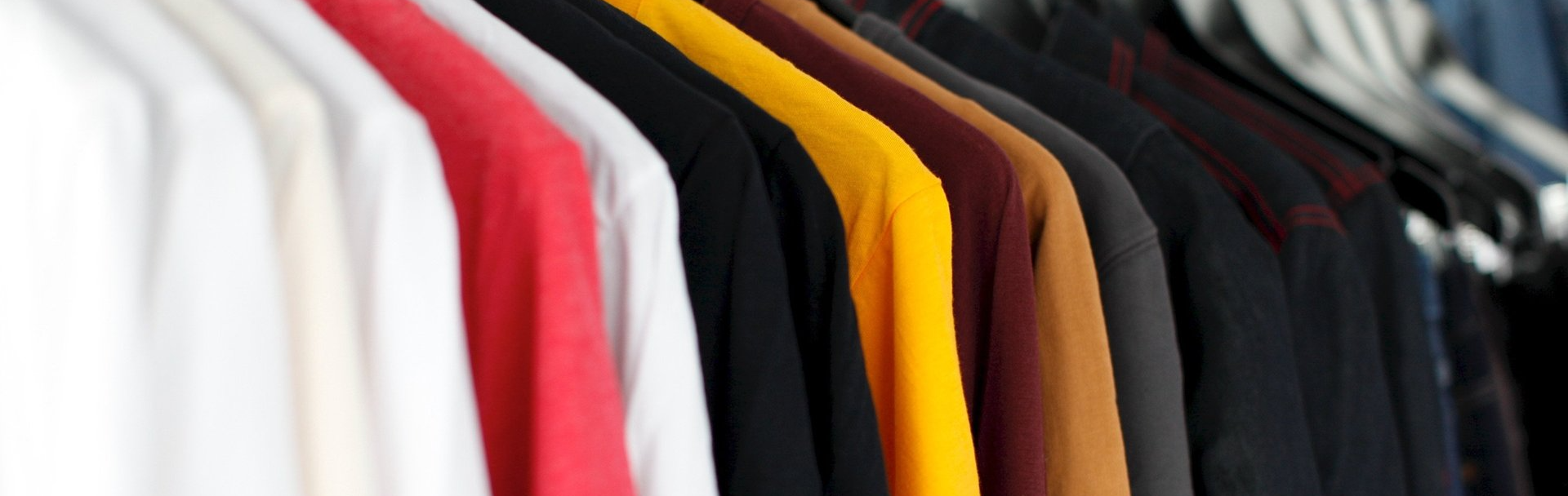 Clothes Hanging in Closet