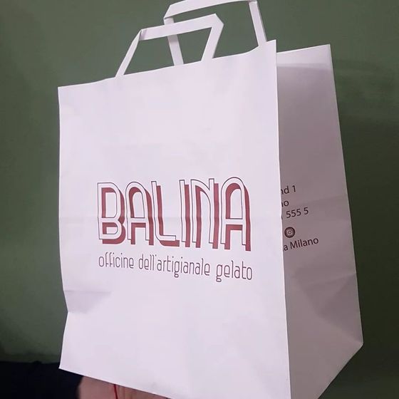 busta della gelateria balina