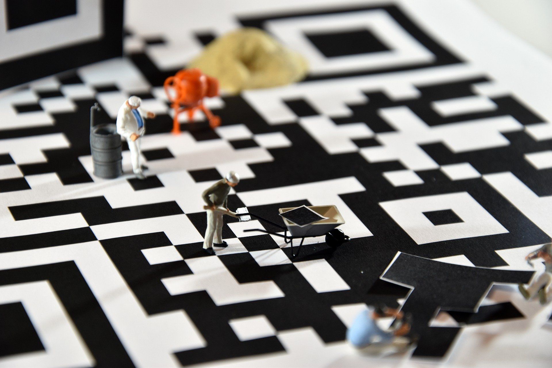 Cifras Miniaturas Código Qr Código De Barras Código Cifras Miniaturas Código Qr Código De Barras Código