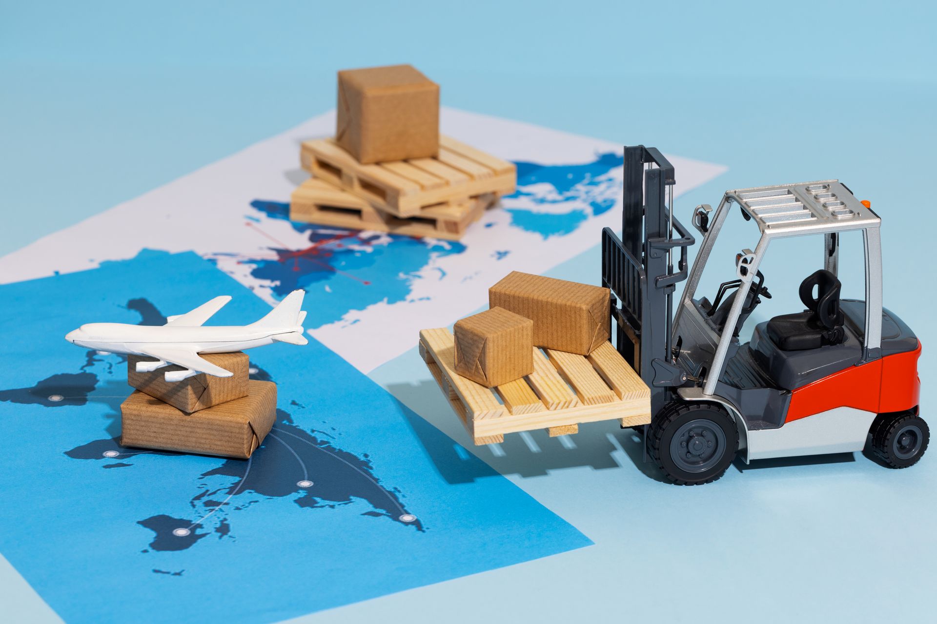 maqueta representando el proceso de importación maqueta representando el proceso de importación