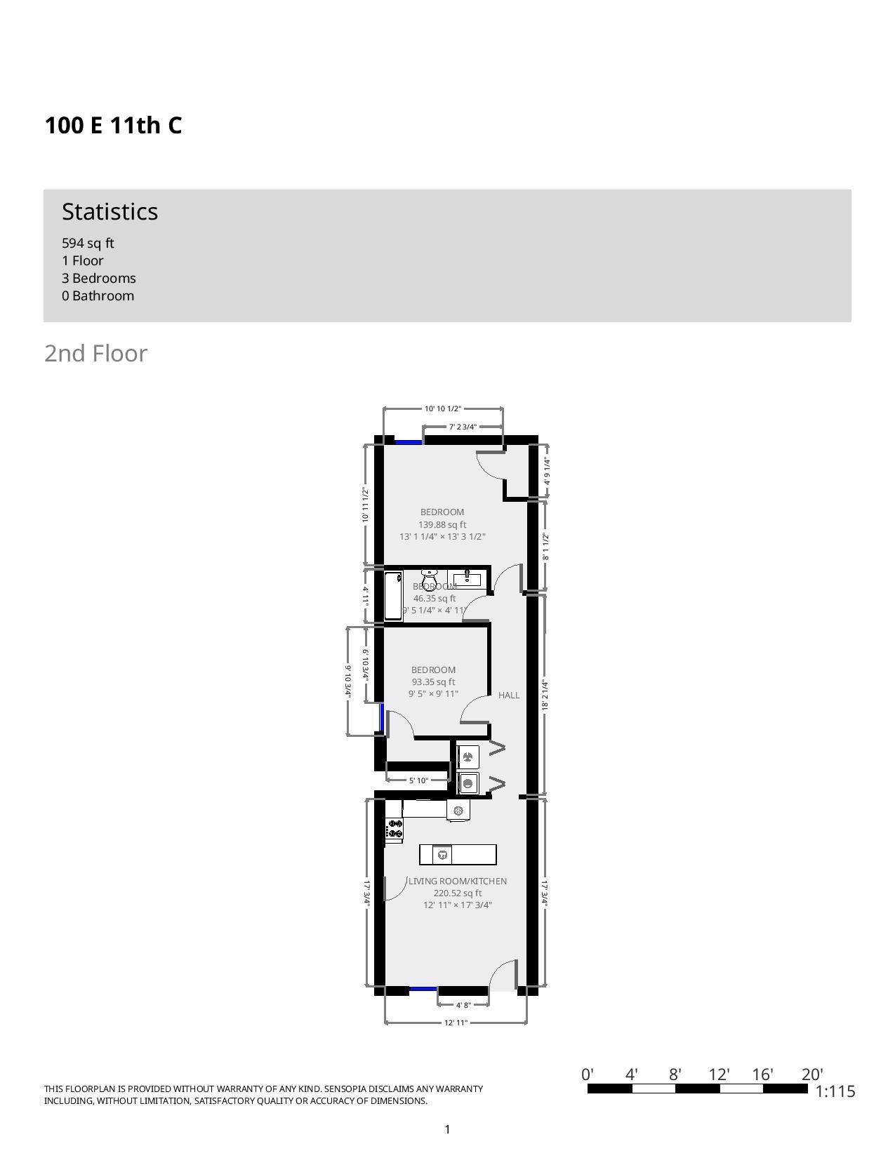 100 E. 11th Ave. - Floor Plan 01