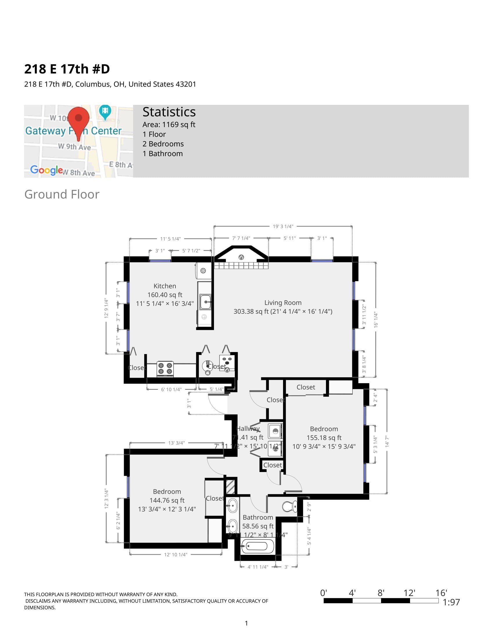 218 E. 17th Ave. - Floor Plan 01