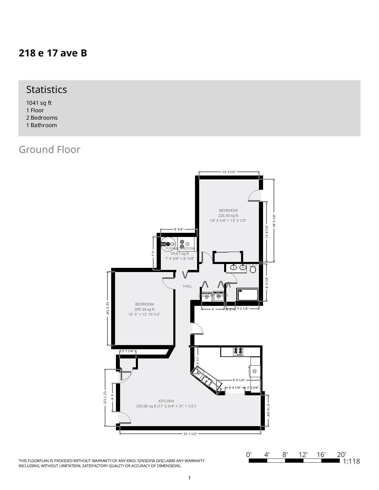 218 E. 17th Ave. - Floor Plan 04