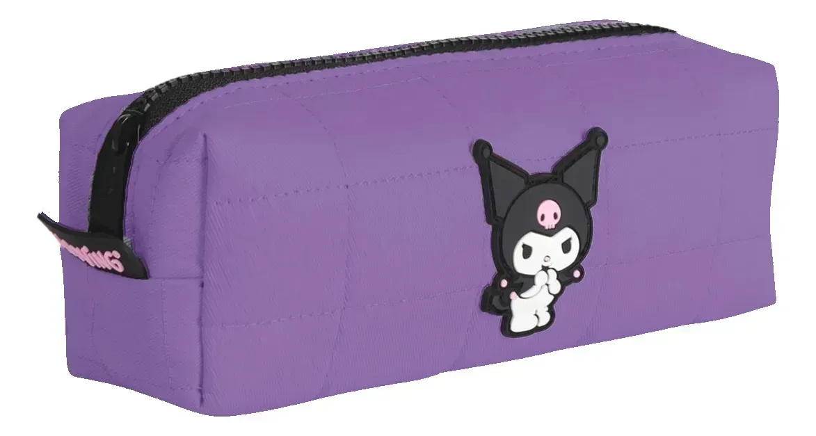 Cartuchera Canopla Kuromi Mooving Rectangular Escolar Violeta Kuromi Rectangular