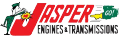 Jasper Engines & Transmissions logo with a cartoon character, red text, and green accents.