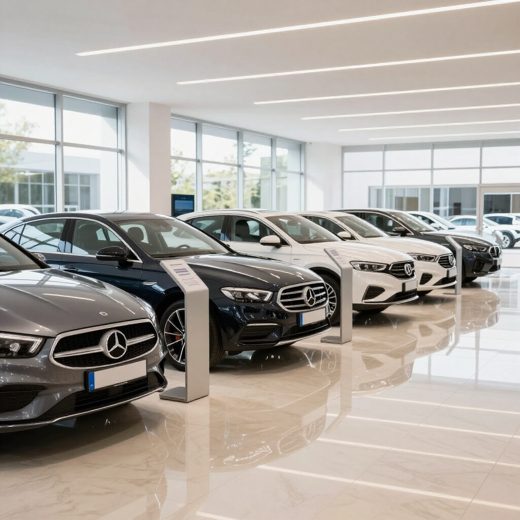 M.E. Rent Car, veicoli usati plurimarche in showroom
